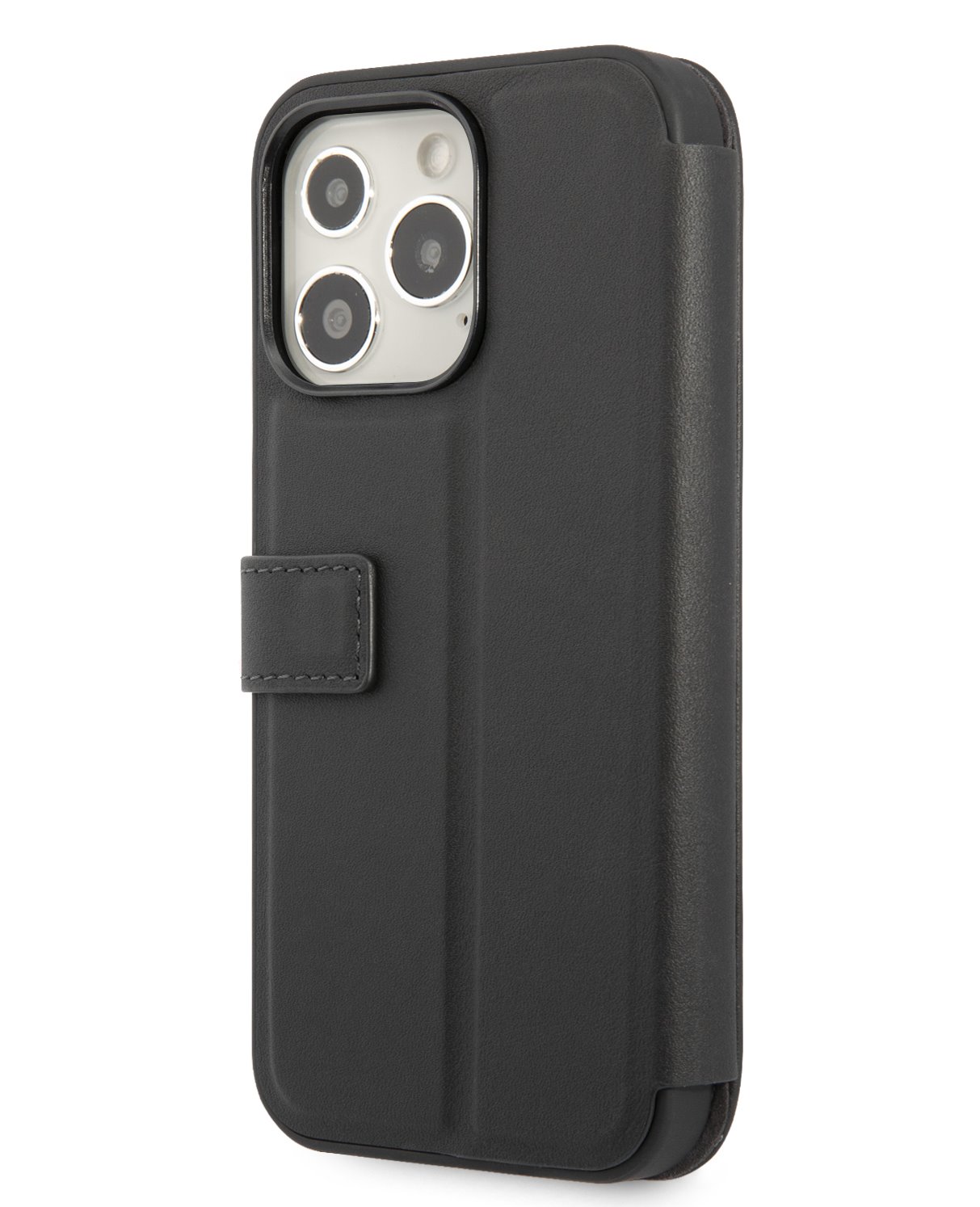 Flipové pouzdro na Apple iPhone 13 Pro Max, BMW M Carbon Stripe BMBKP13XPUCARTCBK, černá