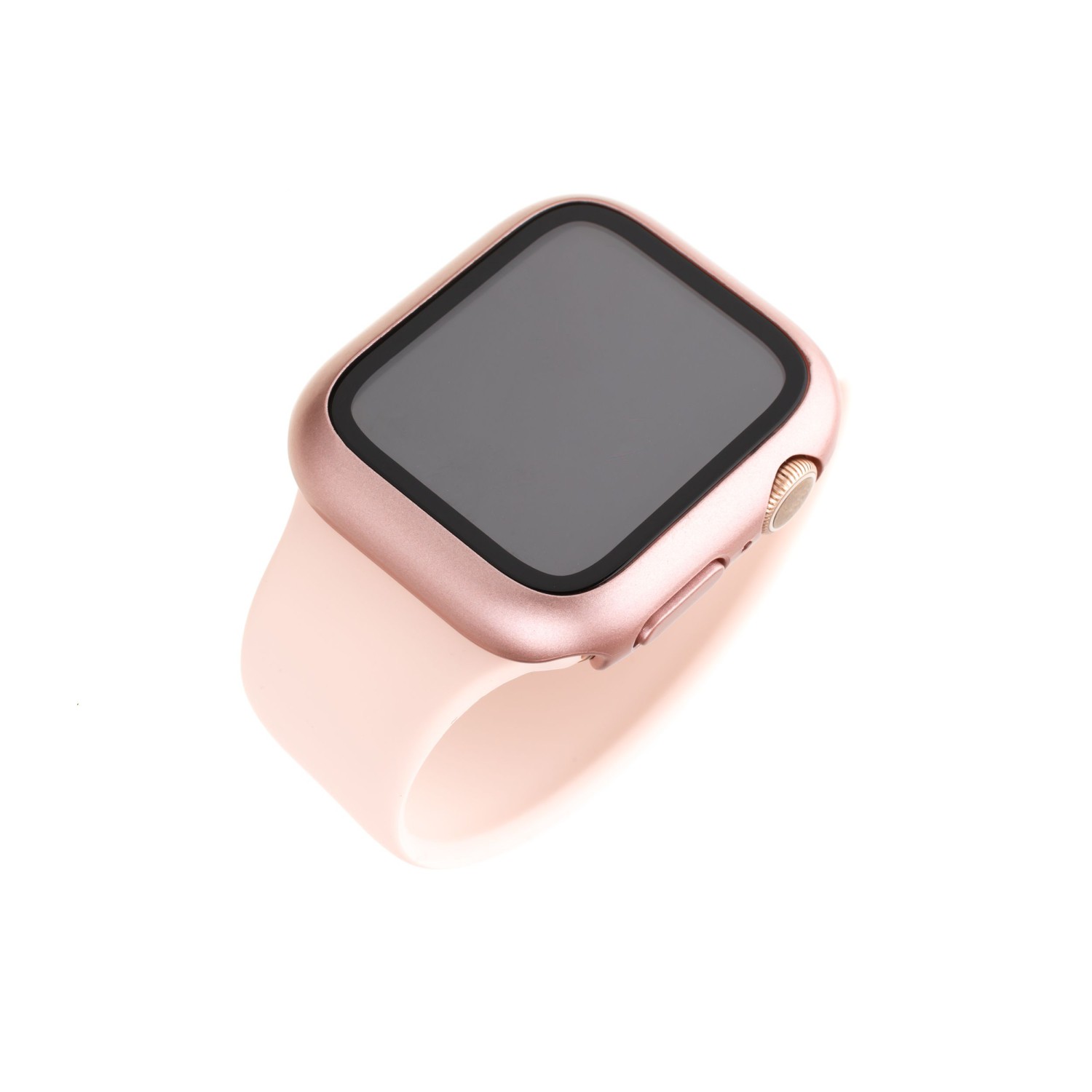 Ochranné pouzdro FIXED Pure+ s tvrzeným sklem pro Apple Watch 40mm, růžová