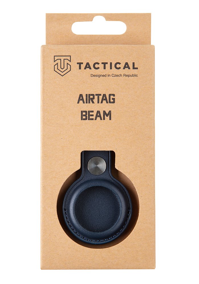 Kožené pouzdro Tactical Airtag Beam Leather, modrá