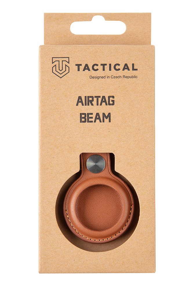 Kožené pouzdro Tactical Airtag Beam Leather, hnědá