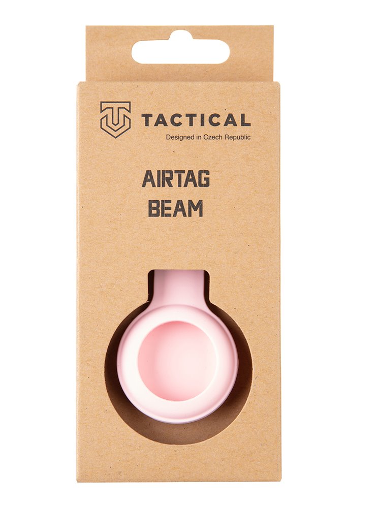 Silikonové pouzdro Tactical Airtag Beam Silicone, růžová