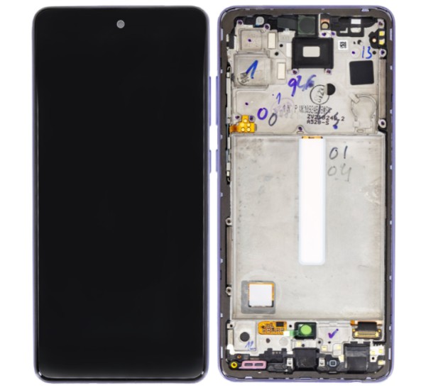 LCD + dotyková deska pro Samsung Galaxy A52s,  light violet (Service Pack)