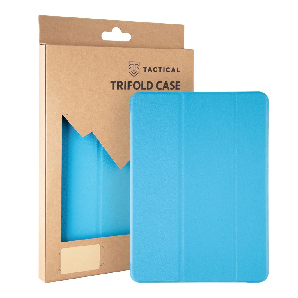 Flipové pouzdro Tactical Book Tri Fold pro Samsung X200/X205 Galaxy Tab A8 10.4, tyrkysová