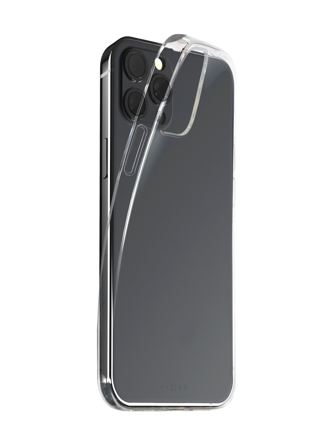 Silikonové pouzdro, obal, kryt pro Apple iPhone 11, FIXED Slim AntiUV, čirá