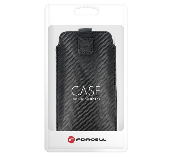 Univerzální pouzdro, obal, kryt Forcell Pocket Carbon 11 na Apple iPhone 12/12 Pro / Samsung Galaxy S21 / Xcover 5