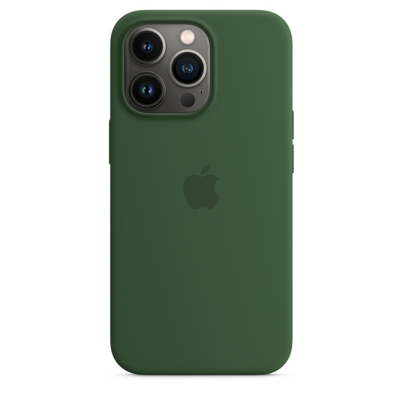 Silikonový kryt Silicone Case MagSafe pro Apple iPhone 13 Pro, jetelově zelená