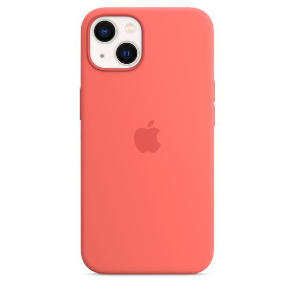 Silikonový kryt Silicone Case MagSafe pro Apple iPhone 13, pomelově růžová