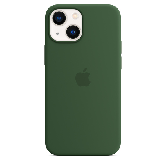 Silikonový kryt MagSafe pro Apple iPhone 13 mini, jetelově zelená