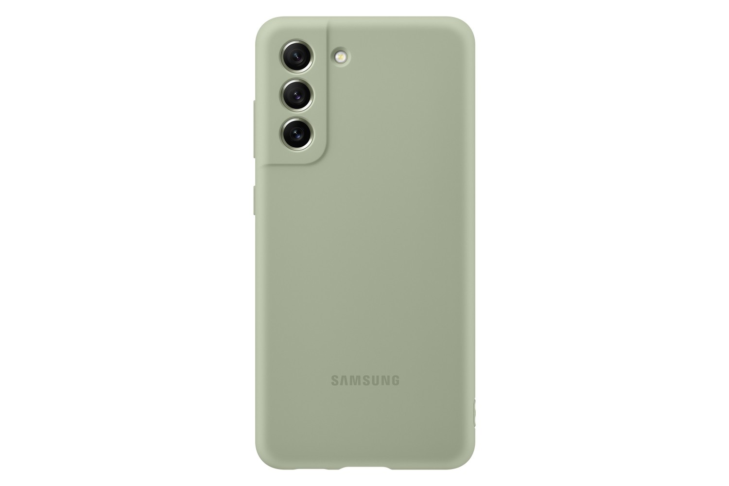 Silikonové pouzdro, obal, kryt pro Samsung Galaxy S21 FE, EF-PG990TME olivová zelená