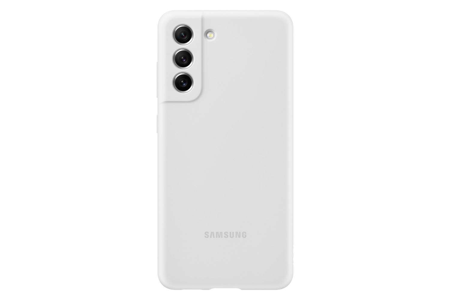 Silikonové pouzdro, obal, kryt pro Samsung Galaxy S21 FE, EF-PG990TWE, bílá