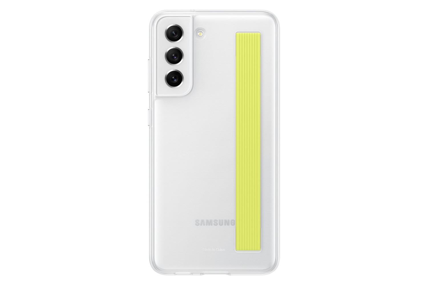 Zadní kryt s poutkem pro Samsung Galaxy S21 FE, Clear Strap EF-XG990CWE, bílá