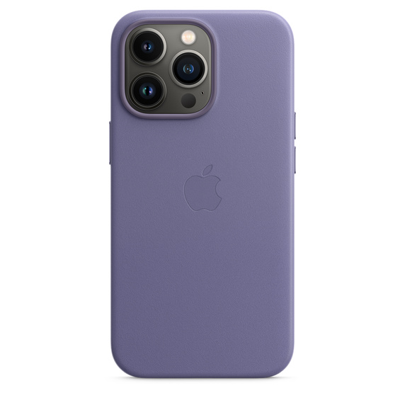 Apple kožený kryt Leather Case MagSafe pro Apple iPhone 13 Pro, šeříkově nachová