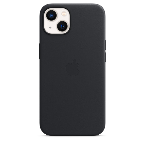 Apple kožený kryt Leather Case MagSafe pro Apple iPhone 13, temně inkoustová