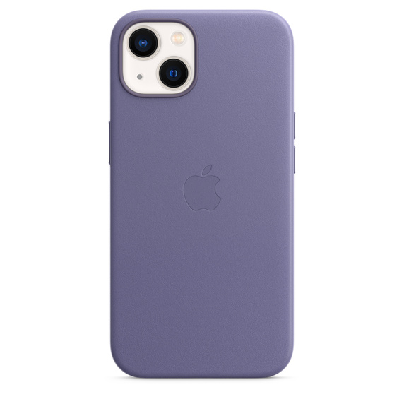 Apple kožený kryt Leather Case MagSafe pro Apple iPhone 13, šeříkově nachová
