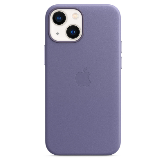 Apple kožený kryt Leather Case MagSafe pro Apple iPhone 13 mini, šeříkově nachová