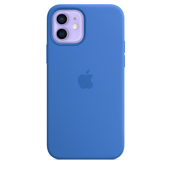 Silikonový kryt Silicone Case MagSafe pro Apple iPhone 12|12 Pro, modrá