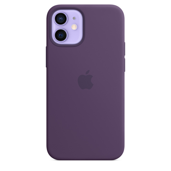 Silikonový kryt Silicone Case MagSafe pro Apple iPhone 12 mini, fialová