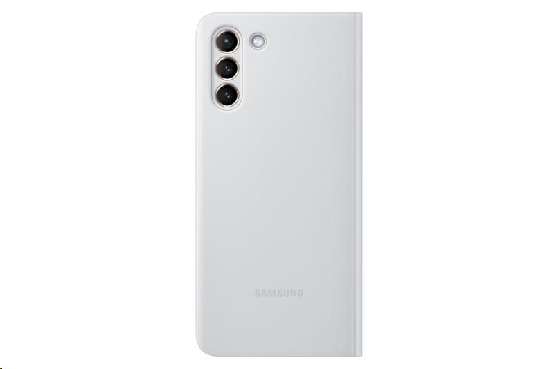 Flipové pouzdro Samsung Clear View Cover EF-ZG996CJE pro Samsung Galaxy S21+, světle šedá