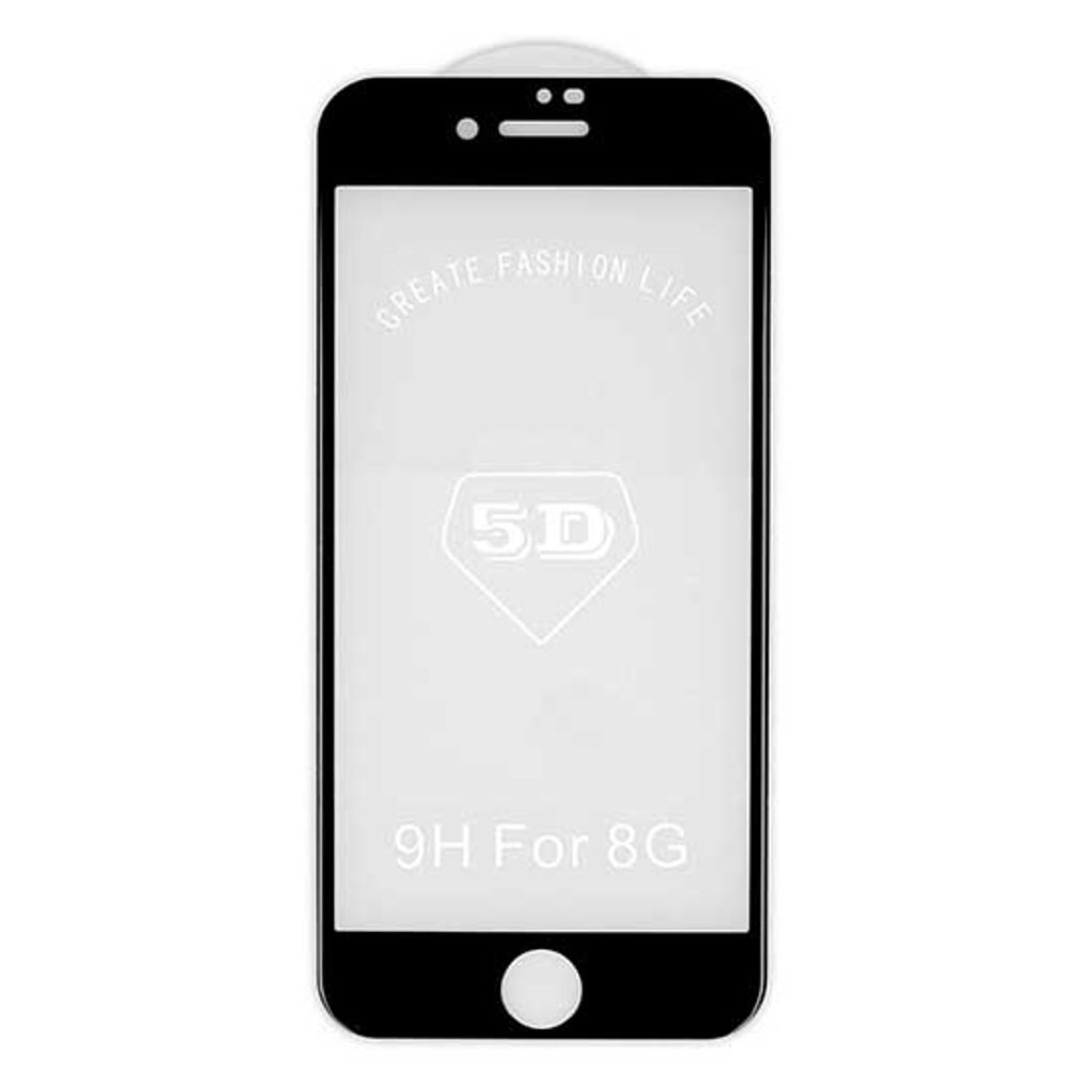 Tvrzené sklo 5D pro Apple iPhone SE 2020, černá