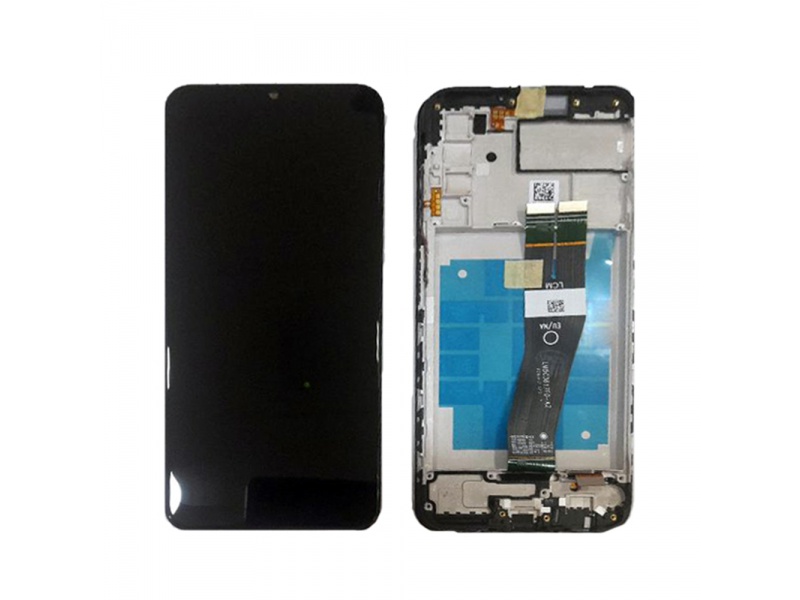 LCD + dotyk + rámeček pro Samsung Galaxy A03s 2021, black ( Service Pack )