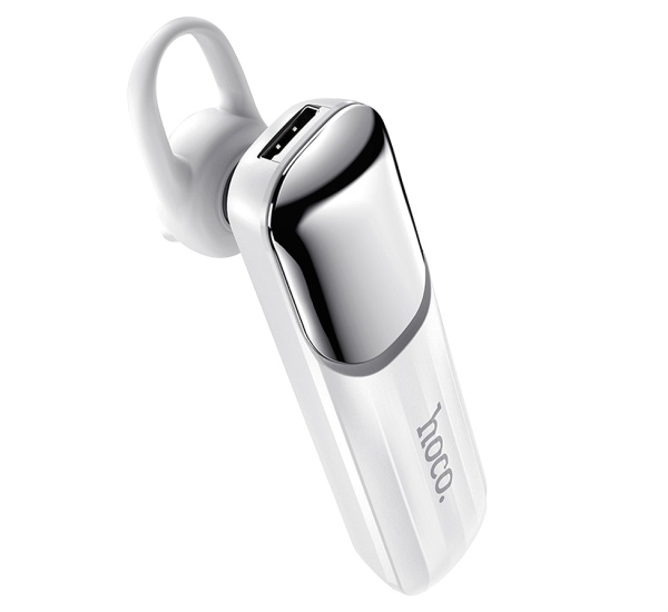 HF Bluetooth HOCO E57 Essential, mono, bílá