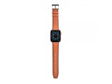 Kožený řemínek COTEetCI Soft Rubber Leather integrated Band pro Apple Watch 38/40mm, hnědá