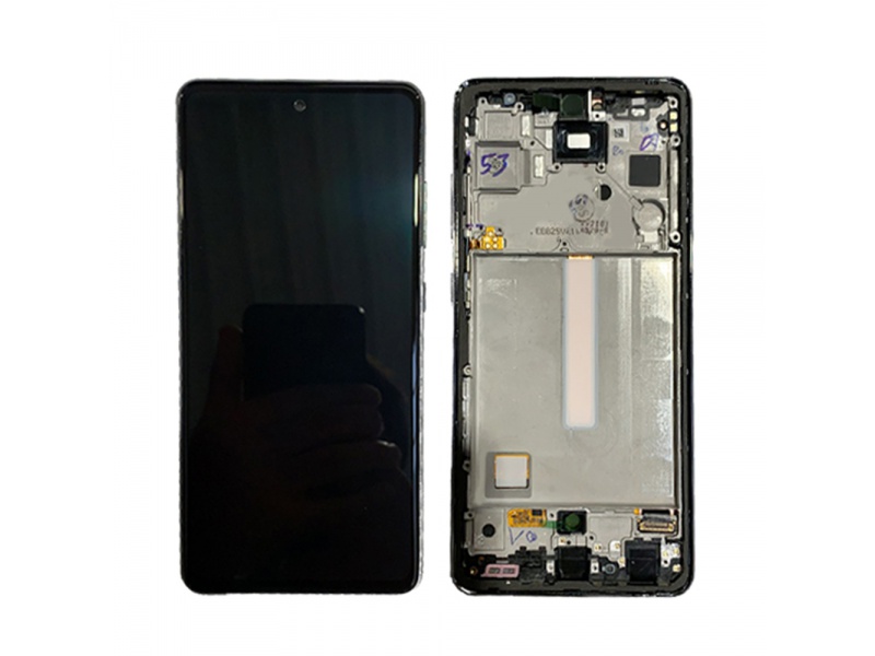 LCD + dotyk + rámeček pro Samsung Galaxy A52s 5G, violet (Service Pack)