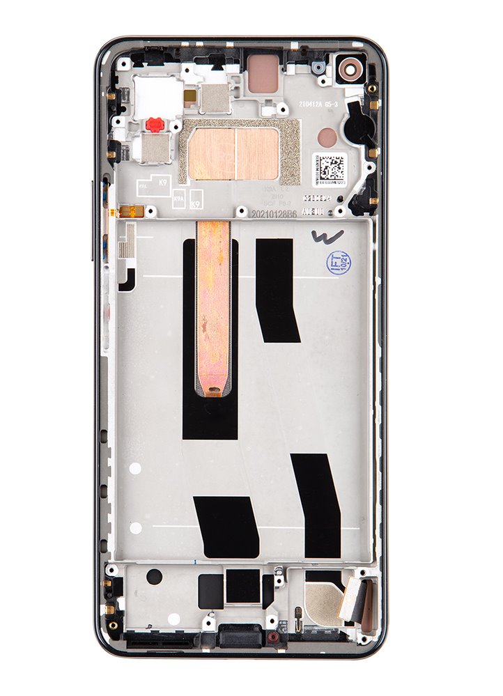 LCD + dotyk + přední kryt pro Xiaomi Mi 11 Lite 5G, truffle black + DOPRAVA ZDARMA