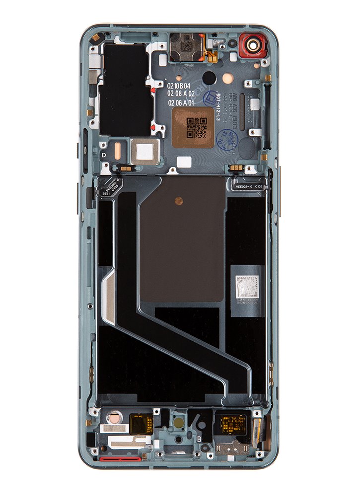 LCD + dotyk + přední kryt pro OnePlus 9 Pro, forest green