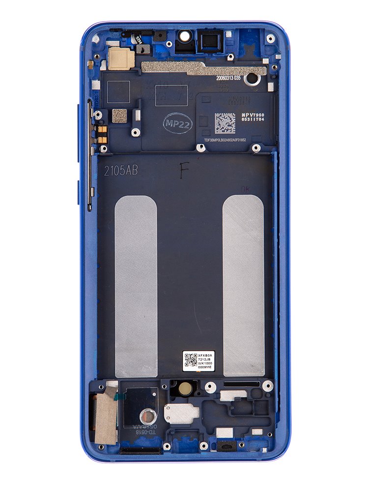 LCD + dotyk + přední kryt pro Xiaomi Mi 9 Lite, blue (Service Pack)
