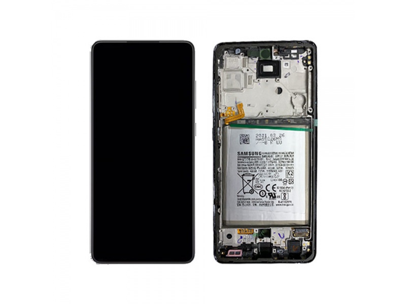 LCD + dotyk + rámeček pro Samsung Galaxy A72 4G/5G, violet (Service Pack)