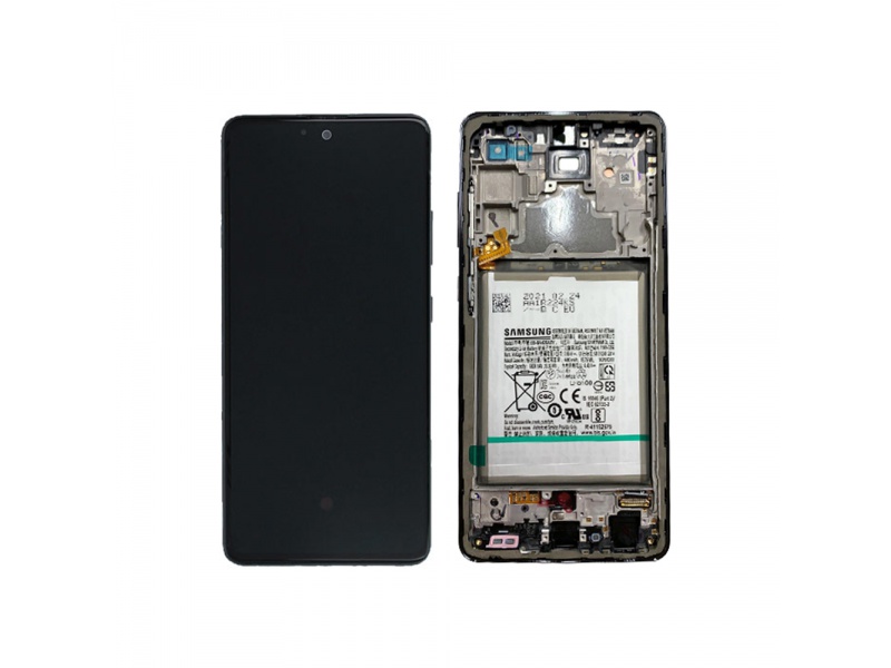LCD + dotyk + rámeček pro Samsung Galaxy A52 4/5G, awesome white (Service Pack)