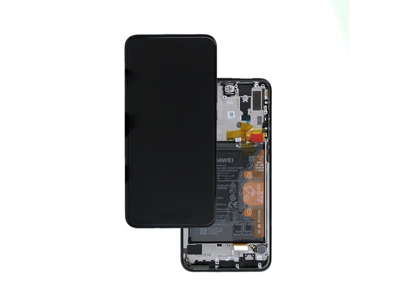 LCD + dotyk + rámeček + baterie pro Huawei P Smart Z/Y9 Prime 2019, midnight black (Service Pack)