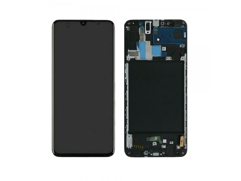 LCD + dotyk + rámeček pro Samsung Galaxy A70, black (OEM)