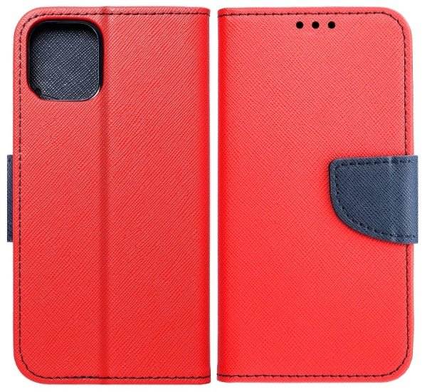 Flipové pouzdro Fancy pro Samsung Galaxy S21 FE, červeno-modrá