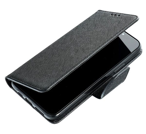 Flipové pouzdro Fancy pro Samsung Galaxy S21 FE, černá