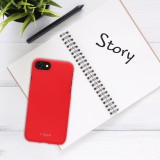 Zadní pogumovaný kryt FIXED Story pro Samsung Galaxy S22 Ultra 5G, červená