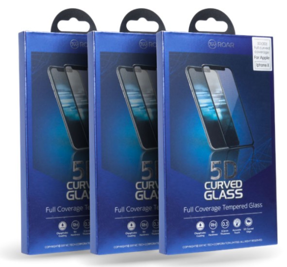 Tvrzené sklo Roar 5D pro Samsung Galaxy S22, černá