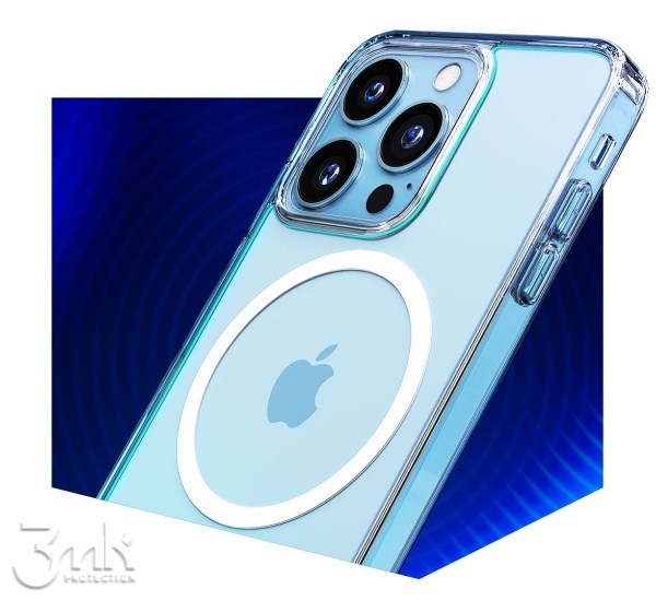 Ochranný kryt 3mk MagCase pro Apple iPhone 13 mini, transparentní