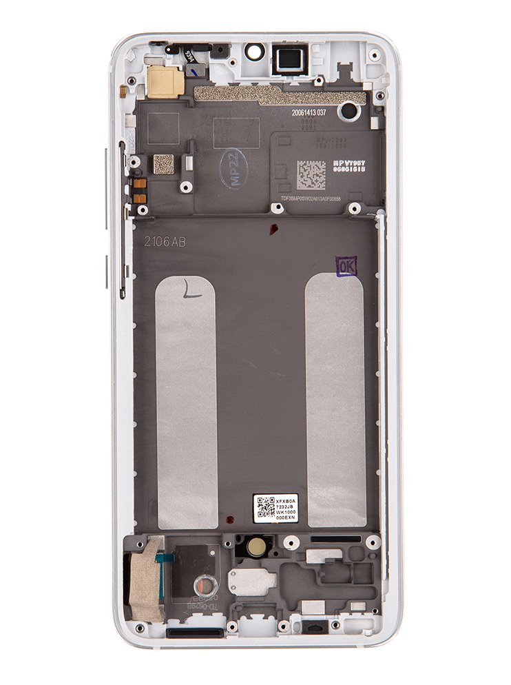 LCD + dotyk + přední kryt pro Xiaomi Mi 9 Lite, white (Service Pack)