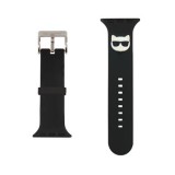 Řemínek Karl Lagerfeld Choupette Head pro Apple Watch 38/40mm, black