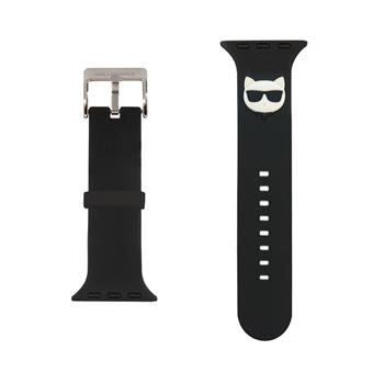 Řemínek Karl Lagerfeld Choupette Head pro Apple Watch 42/44mm, black