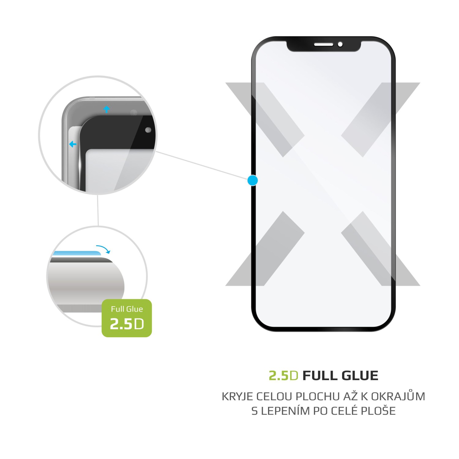 Tvrzené sklo FIXED Full-Cover pro Realme GT 2 Pro, černá