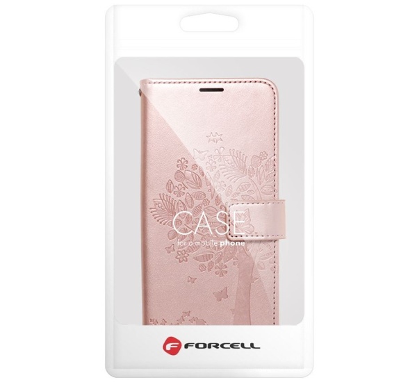 Flipové pouzdro Forcell MEZZO pro Samsung Galaxy A53 5G, tree rose gold