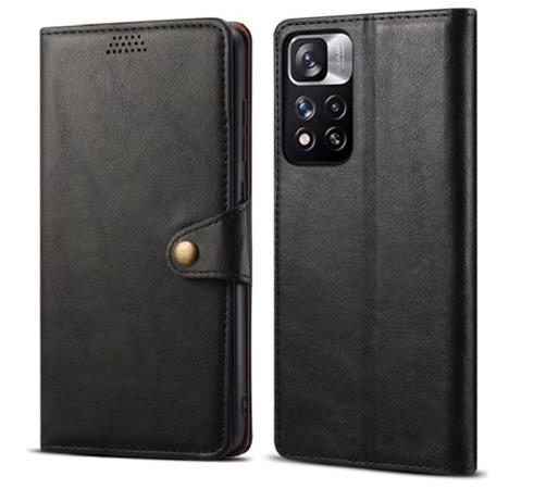 Lenuo Leather flipové pouzdro pro Samsung Galaxy S22+ 5G, černá