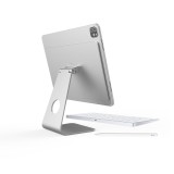 Hliníkový magnetický stojánek FIXED Frame pro Apple iPad Pro 11" (2018/2020/2021) a iPad Air (2020/2022), stříbrná