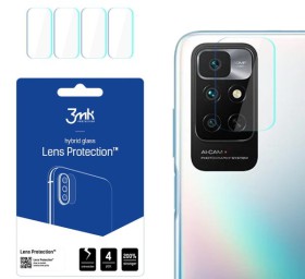 Hybridní sklo 3mk Lens ochrana kamery pro Xiaomi Redmi Note 11 4G, 4ks