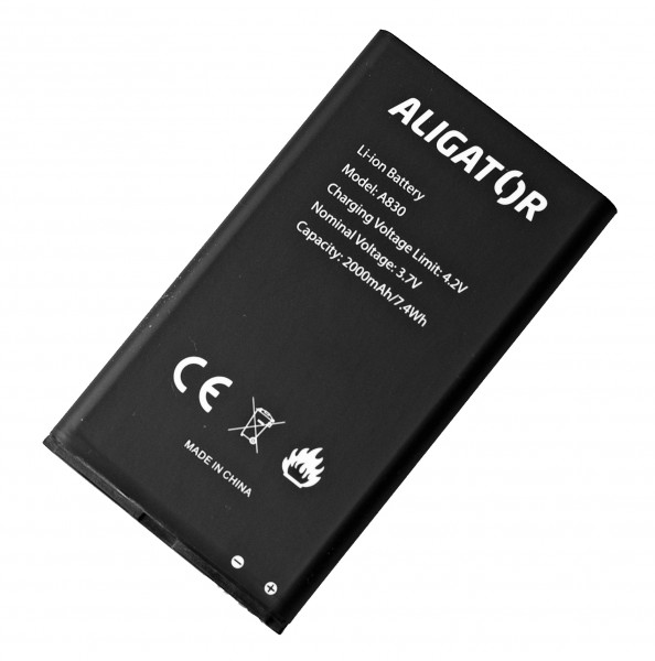 Levně Baterie ALIGATOR A830, Li-Ion 2000 mAh, originální