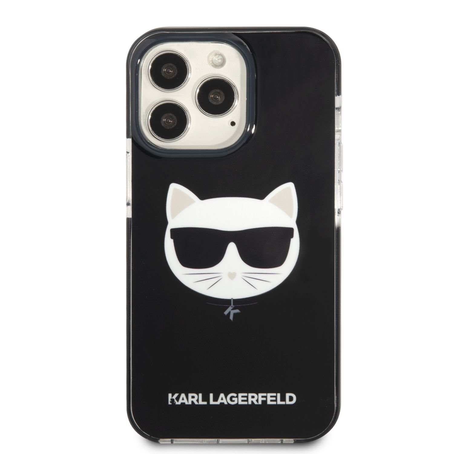 Zadní kryt Karl Lagerfeld TPE Choupette Head pro Apple iPhone 13 Pro Max, černá