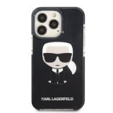 Zadní kryt Karl Lagerfeld TPE Full Body Ikonik pro Apple iPhone 13 Pro Max, černá